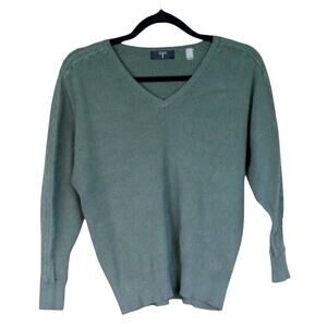 Tahari V-neck Sweater with Braid Detailing